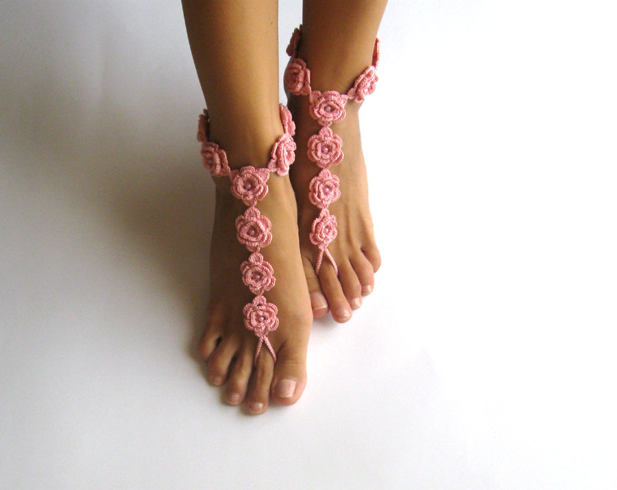 PDF Pattern - Crochet Barefoot Sandals Pattern Nude Shoes ...